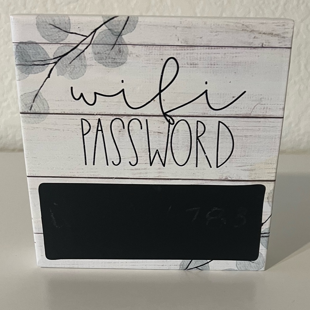 Small WiFI Password Sign